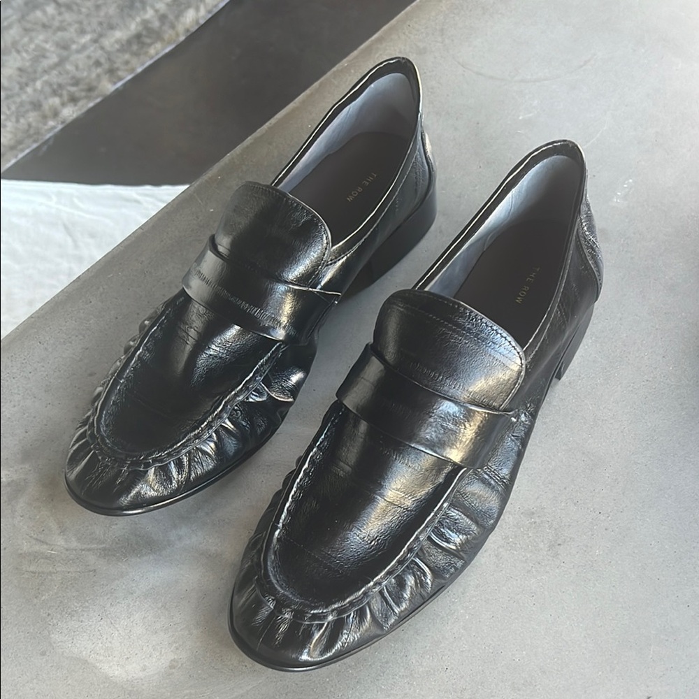 The Row Eel Skin loafers size 40